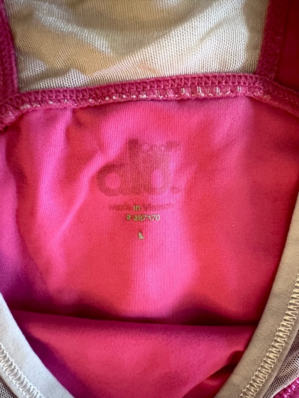 Pink Racerback Athletic Tank Top - Picture 8 of 13